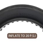 MOHEGIA E-Bike Fat Tire,20x4.0 inch Electric Tricycle Fat Tire,Folding Bead Replacement Tire Compatible with Urban Mountain or Three-Wheeled Bicycle