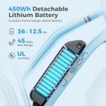 Jasion CB1 Ebike for Adults, 1000W Motor Peak Electric Bike, 36V 12.5Ah Lithium Battery, 26'' Commuter Women Ebike, 7-Speed City Cruiser Bicycle, 45 Miles Range