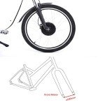 Electric Bike Conversion Kit Front Wheel Motor 350W E Bike Kit 36V Hub Motor 26" Bicycle BLDC Controller with LCD Display Controller PAS Brake Lever for 26 * 1.95 Tire (26inch Front Wheel 36V 350W)
