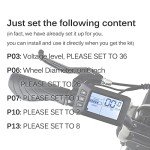 Electric Bike Conversion Kit Front Wheel Motor 350W E Bike Kit 36V Hub Motor 26" Bicycle BLDC Controller with LCD Display Controller PAS Brake Lever for 26 * 1.95 Tire (26inch Front Wheel 36V 350W)