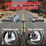 T1 Electric Bike for Adults, 16'' Folding Ebike, Electric Bicycle with 48V 20Ah Removable Battery,30MPH City Commuter Electric Bike, 40Miles Range 330lbs Load