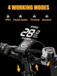 Heybike Ranger 2.0 Electric Bike for Adults, Peak 1400W Upgraded Motor Ebike, 28MPH [20" Fat Tire All-Terrain] 600Wh Removable Battery Folding Step-Thru Moped E Bike with Front Suspension