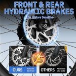 Peak 5000W-Electric-Bike for Adults-Men, Dual-Motor-Ebike 40-46MPH, 52V 30AH Long Range Electric Bicycle, 26" Fat Tire Dirt-Bike, Full Suspension Mountain Bike for Off-Road Snow Sand Hunting (Black)