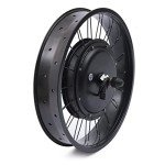 48V E-Bike Front Wheel Conversion Kit, 20" 1000W Electric Bicycle Fat Snow Tire Motor Kit Brushless Gearless Hub Motor Kit for Modification of 20 "x 4 Size Wheels