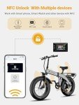 Luckeep Folding Electric Bike for Adults 1500W Peak Motor 48V 15AH Battery, 28MPH 60 Miles 20 * 4 Inch Fat Tire Foldable Ebike with NFC Unlock & UL 2849 Certified Commute Electric Bicycles
