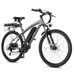 ACTBEST Race Electric Bike for Adults 21-Speed 27.5" Ebike, Up to 28MPH, Peak 1000W Brushless Motor, Removable Battery, Commuting Mountain Electric Bicycle with Fork Suspension,G/FR