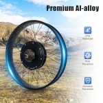26" Electric Bike Conversion Kit, 48V 1500W Rear Wheel Electric Bicycle Motor Conversion Kit with LCD Display for Fat Tire Bike Frame Ebike Wheel Kit