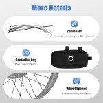 26" Electric Bike Conversion Kit, 48V 1500W Rear Wheel Electric Bicycle Motor Conversion Kit with LCD Display for Fat Tire Bike Frame Ebike Wheel Kit