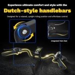 Electric Bike ZA02, 1200W Peak Motor, 26'' City Cruiser Ebike, 556Wh Removable Battery, Up to 65 Mi Range 22 MPH, 7-Speed and Front Suspension Electric Bike for Adults