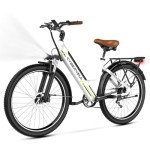 Cybervelo 1000 Peak Electric Bike for Adults,up 80 Miles Removable Battery Ebike, 26" Electric Mountain E Bike with 7-Speed,Adult Electric Bicycles for Commute Beach Snow
