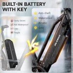 TST Electric Bike for Adults with Peak 750W Motor, 36V/480WH Removable Built-in Battery, 40Miles 25MPH City E Bike,7-Speed 26" Electric Bicycle for Commute