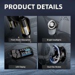 TST Electric Bike for Adults with Peak 750W Motor, 36V/480WH Removable Built-in Battery, 40Miles 25MPH City E Bike,7-Speed 26" Electric Bicycle for Commute