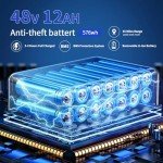 HLOIE Folding Electric Bike for Adults, 400W (Peak 500W) Motor,23MPH Max Speed Foldable Electric Bicycles,14" Ebike, 48V12AH Battery 35 Miles PAS Range Mini E Bikes for Adults and Teens