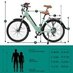 Movcan V80 Electric Bike, 1000W Motor 28MPH Ebike, 48V 13Ah Removeable Battery, 26'' City Cruiser Adult Electric Bicycles up to 70 Miles, 7-Speed Dual Disc Brake, Mountain E Bike for Commuting
