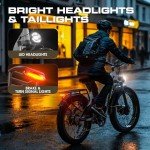 Seemoon Dual Motor 3000W Electric Bike for Adults, 52V 20Ah 26" Fat Tire Fast Ebike, Max 38 mph, up to 105 Miles, Hydraulic Brakes, Step-Through Design, Off-Road Mountain Hunting Bike for Men Women