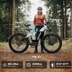 Seemoon Dual Motor 3000W Electric Bike for Adults, 52V 20Ah 26" Fat Tire Fast Ebike, Max 38 mph, up to 105 Miles, Hydraulic Brakes, Step-Through Design, Off-Road Mountain Hunting Bike for Men Women
