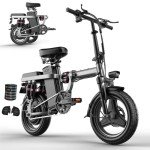 Electric Bike for Adults, Folding Electric Bike, 500W Motor, Up to 20/25 MPH and 20/30 Miles Long Range, 48V 10AH/13AH/15AH Removable Battery, Electric Mini Bike, UL 2849 Certified