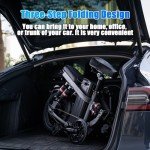 Electric Bike for Adults, Folding Electric Bike, 500W Motor, Up to 20/25 MPH and 20/30 Miles Long Range, 48V 10AH/13AH/15AH Removable Battery, Electric Mini Bike, UL 2849 Certified