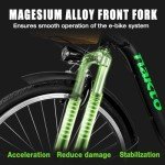 NAKTO Electric Bike for Adults Up tp 22MPH 45 Miles City Commuter Ebike 350W(Peak 500W) High Brushless Gear Motor, 6-Speed Gear, Electric Cruiser Bicycle with Basket, UL 2849 Certified