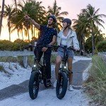 Jasion EB7 2.0 Adult Electric Bicycles, 28MPH Folding Electric Bike with 1200W Peak Motor, 55Miles Commute Ebikes for Adults 480WH Battery, Shock Absorber, Disc Brake, 20" *3.0 Tires for Snow W+W