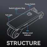 BAOSHISHAN Pedal Assist, Up to 31 Miles Range, 15.5Mph, Electric Bike Conversion Kit for Mountain Bike and Road Bike, 30s Tool-Free Installation (Blue)