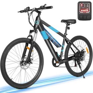 MULTIJOY EB262 Electric Bike for Adults,High-Power 350W (Peak 450W) Motor, 36V Built-in Invisible Removable Battery,Front Fork Suspension, 26" Electric Mountain Bike with UL Certified 7-Speed