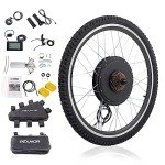 PEXMOR Electric Bike Conversion Kit, 48V 1500W 26" Rear Wheel E-Bike Conversion Kit, Ebike Hub Motor Kit Upgrade 3 Mode Controller w/PAS/LCD Display/Twist Throttle Bicycle Ebike Wheel Kit