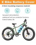 CBHCARCAR EBike Battery Cover, (11.8-15.8in circumference) Reflective Battery Protective E-Bike at Night, Bicycle Thermal Cover Waterproof Dustproof Bag