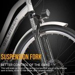 Electric Bikes for Adults, 1000W Peak Electric City Cruiser 25Mph Step-Thru Electric Bicycle, 48V 696Wh/36V 450Wh Removable Battery, 26" Ebikes for Adults, Professional 7-Speed(Fits for 5.2Ft-6.3Ft)