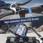 Folding Electric Bike for Adults - 1500W 37MPH Ebike with 48V 20AH 960Wh Battery - 26" x 4.0" 75 Miles - 21-Speed Gears - Beach Mountain Snow Electric Bicycle UL Certified