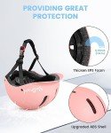 Besttravel Skateboard Helmet, Adjustment Bike Helmets, Multi-Sport Bicycle Skateboard Skating Longboard Commuter Helmet for Men Women (Medium (21.6-22.8 inches) Pink)