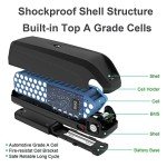 Unit Pack Power UPP Battery 52V - Electric Bike Batery - 52V Ebike Battery for 48V 1000W 750W 500W Bafang Voilamart Mid/Rear/Hub/Motor
