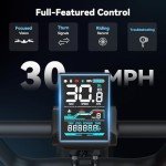 Jasion RetroVolt Electric Bike for Adults,【1500W Peak Motor & 30MPH & 70Miles】 Electric Mountain Bike, Full Suspension Ebikes for Adults, 20" Fat Tire Ebike with 48V 13Ah Battery Electric Dirt Bike