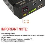 Talentcell 24V Lithium ion Battery PB240A1, Rechargeable 22400mAh 82.88Wh Li-ion Batteries Pack with DC 24V/12V and 5V USB Output for LED Light Strip, CCTV Camera, Smartphone and More