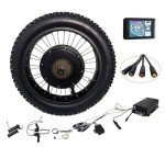 20inch *4.0 3000W Electric Fat Bike Conversion kit with tire, Sabvoton Programmable Controller, TFT UKC1 Color Display, 7- Speed Freewheel, and Twist Throttle (with Color TFT Display)