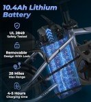 NAVIC Electric Bike for Adults, 750W Peak Folding Ebike, 14'' Adults Electric Bicycles with 499.2/749Wh Removable Battery, 22Mph Max Speed, 40Miles Range, Multi-Shock Absorption, Commuting Mini EBikes