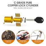 ICOCOPRO Folding Bike Lock with 3 Keys, 2.8 FT Bicycle Lock Compact Anti Theft, High Security Scooter Locks, Heavy Duty Bike Chian Locks with Bracket