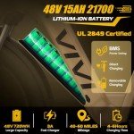 Vivi ACE07 Electric Bike, 26" x 4.0 Fat Tire Ebike, 1475W Peak Motor Electric Bike for Adults, 25MPH Ebikes for Adults with 48V 720WH Removable Battery, 7 Speed, UL 2849 Certified