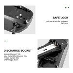 Yose Power Ebike Battery 52V 13Ah Down Tube Battery for 100W-1000W Motor, Electric Bicycle Lithium-Ion Battery, Safe Lock, Led Indicator Light, with Base and Charger