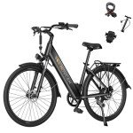 Movcan V80 Electric Bike, 1000W Motor 28MPH Ebike, 48V 13Ah Removeable Battery, 26'' City Cruiser Adult Electric Bicycles up to 70 Miles, 7-Speed Dual Disc Brake, Mountain E Bike for Commuting
