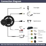 BAFANG BBSHD 48V/52V 500W 750W 1000W Mid Drive Kit with Battery Optional BBS01 BBS02 8FUN DIY Conversion Kit with LCD Display & Chainring Mountain Bike, Road Bike