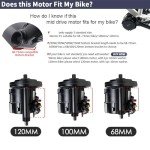 BAFANG BBSHD 48V/52V 500W 750W 1000W Mid Drive Kit with Battery Optional BBS01 BBS02 8FUN DIY Conversion Kit with LCD Display & Chainring Mountain Bike, Road Bike