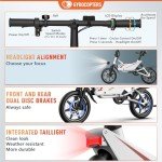 GYROCOPTERS Frost Electric Bike for Adults | UL2849 Safe Folding Ebike 350W Brushless Motor | 14-inch Tires Compact Bike | Speed up to 25kmph/15.5mph 36V Battery for Long Range PAS up to 60km/37miles