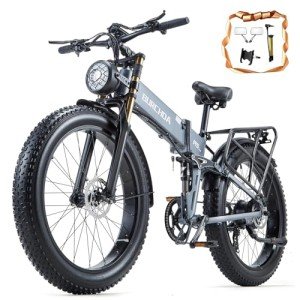 Dual Motor 2000W/1000W Electric Bike for Adult 48V 30AH/20Ah Removable Battery Up to &120 Miles Long Range 26"Fat Tire Off Road Mountain Full Suspension Electric Bicycle,Adjustable Stem,UL Certified