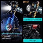 Dual Motor 2000W/1000W Electric Bike for Adult 48V 30AH/20Ah Removable Battery Up to &120 Miles Long Range 26"Fat Tire Off Road Mountain Full Suspension Electric Bicycle,Adjustable Stem,UL Certified