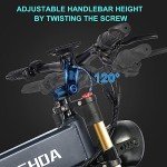 Dual Motor 2000W/1000W Electric Bike for Adult 48V 30AH/20Ah Removable Battery Up to &120 Miles Long Range 26"Fat Tire Off Road Mountain Full Suspension Electric Bicycle,Adjustable Stem,UL Certified