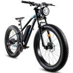 Geemax Electric Bike for Adults, 26" x 4.0 Fat Tire Ebike, 500W (Peak 750W) 36V 10.4Ah Lithium Battery Electric Bicycle, 25MPH, 21-Speed, Up to 35 Miles for Commuting, Beach, Snow