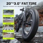 TST Folding Electric Bike for Adults, 1000W Peak Motor EBike with 36V 7.8Ah Removable Battery, Max Range 40 Miles 25 MPH Electric Bicycle, 20" Fat Tire All Terrain E Bike with Rear Rack