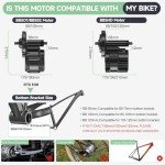 BAFANG Mid Drive Kit 750W 1000W 500W BBS02B BBS-HD Electric Bike Conversion Kit 48V 52V Ebike Conversion Kit for 68-73MM Mountain Bike Road Bike with Battery and Display(Optional)