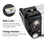 Yose Power 36V13Ah Ebike Battery, XH370-10J Silver Fish Lithium-ion Pedelec Battery with Charge for 250W/350W/500W Electric Bike Bicycles Folding Bike Mountain Bike Motor (US Warehouse)